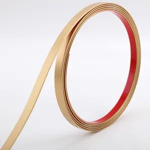 Molding Trim Peel and Stick, Flexible Mirror Border Design, Wall Ceiling Floor Cabinet Tile Edge Moulding, 5m x 0.66cm
