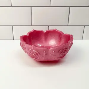 Hot Pink Flower Bowl