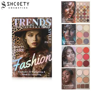 43 Color Makeup Book Palette – Magazine Style All-in-One Full Face Kit, Eyeshadow Blush Contour & Highlighter, Organized Layers, Matte & Shimmer, Easy Blend, Beginner Friendly, Travel Makeup Set for Women, Powder Smooth Daily Flawless Gift Cosmetic