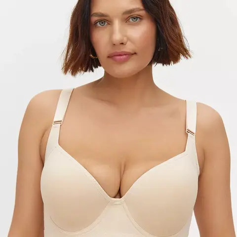 Women's plus size bras, Large cup size, comfortable, slimming and anti-sagging! Prevent back accumulation
