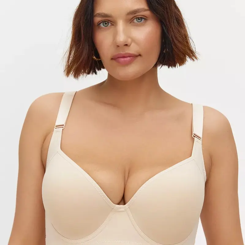 Women's plus size bras, Large cup size, comfortable, slimming and anti-sagging! Prevent back accumulation