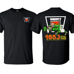 Classic Oliver Tractor 1650 T-Shirt Farm Wear Unisex Agriculture Short Sleeve USA Made 100% Cotton T-Shirt
