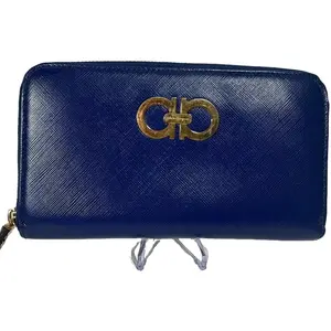 Pre-owned FERRAGAMO Leather small leather goods Gancini Zip Around Wallet