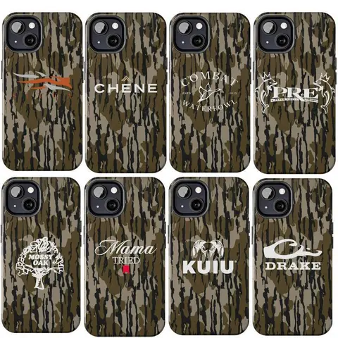 Vintage Collection Sitka Waterfowl Hunting Camo Phone Case, Mossy Oak Bottomland Camouflage Aesthetic Suitable for iPhone 17-11 Pro Max/Plus and  Samsung Galaxy S23-25