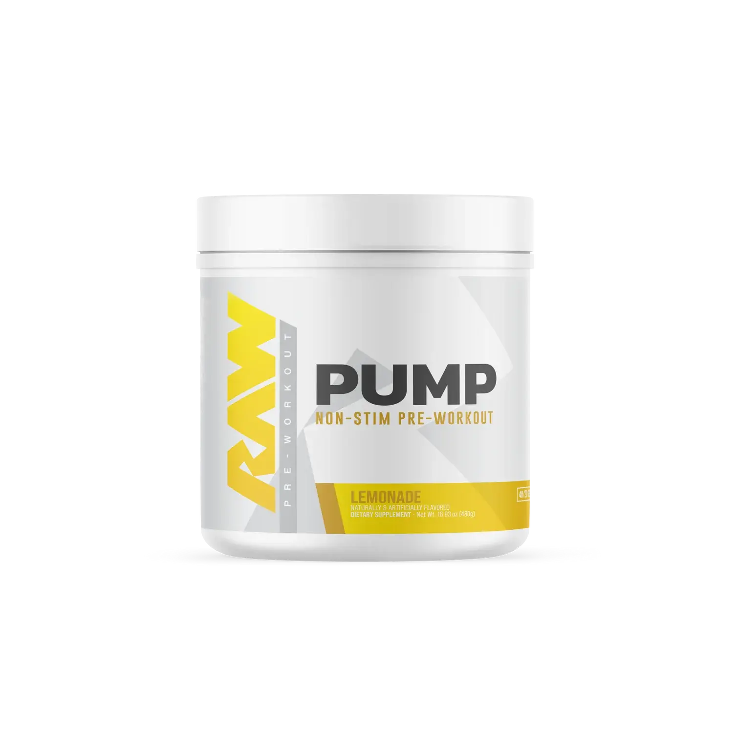 Raw Pump Non-Stimulant Pre-Workout Powder Supplement for Adults - Caffeine-Free, Maximized Pump, Contains Citrulline, Enhances Performance, Enhances Effects, Boosts Blood Flow, Supports Muscle Health, Dietary-Friendly, Prop 65 Safe