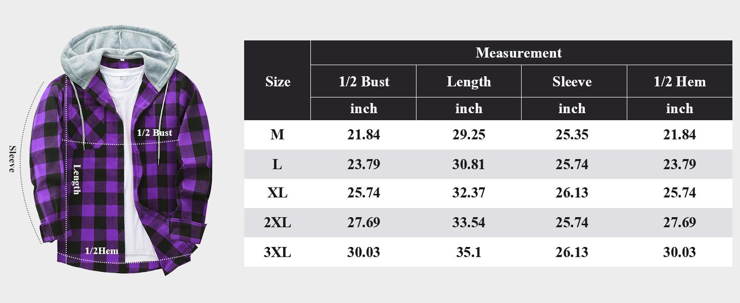 ZITY Menswear Classic Plaid Hoodie Shirt: Oversized Streetwear Checked Flannel Pullover - Long Sleeve Button-Front Tops & Sweatshirts - Easy Layering No Bulk Wetsuit-Soft Casual Wear TikTok Shop Deals Tights Pockets Breathable gifts for him SpringStatemen