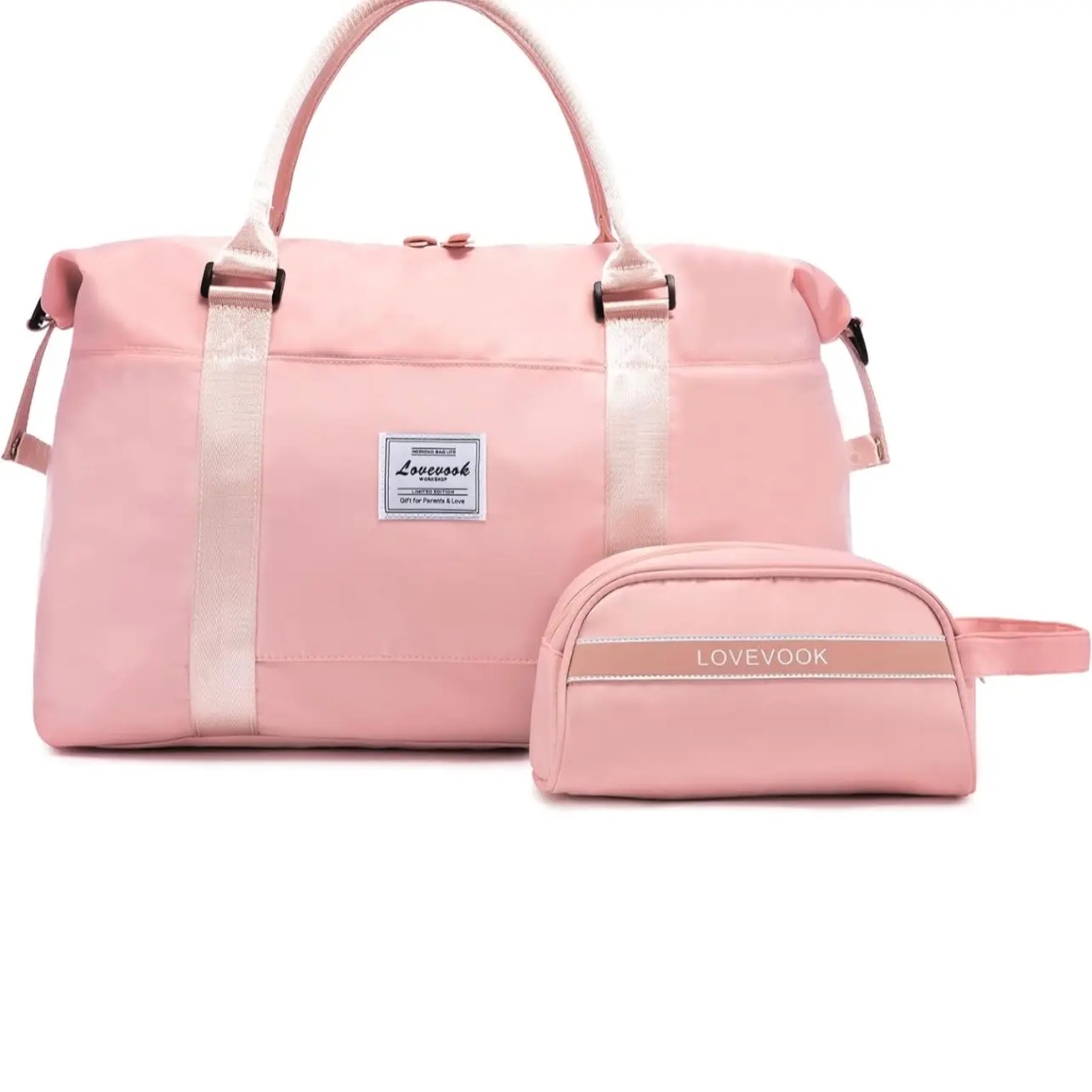 LOVEVOOK Weekender Bag for Women Cute Travel Tote Bag Gym Duffel Bag with Toiletry Bag Carry On Bag Overnight Hospital Bag