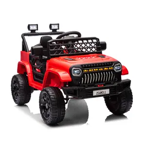 12V Electric Ride On Truck for Children, 2.4G Wireless Remote Control, Smooth Spring Suspension, Cool LED Lights, Music Player and Battery Display, Multi-Color Design, Ideal Gift for Kids