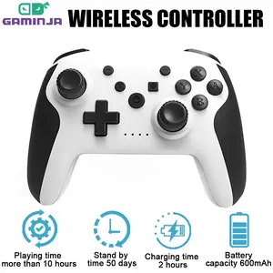 Wireless Bluetooth-Compatible Gamepad, 1 Count Portable Dual vibration Controller, Console Accessories Compatible with Nintendo Switch Pro PC Windows, Wireless Joystick