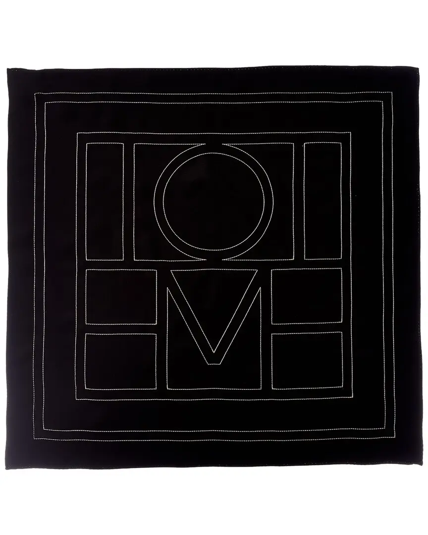 TOTEME Embroidered Monogram Silk Scarf