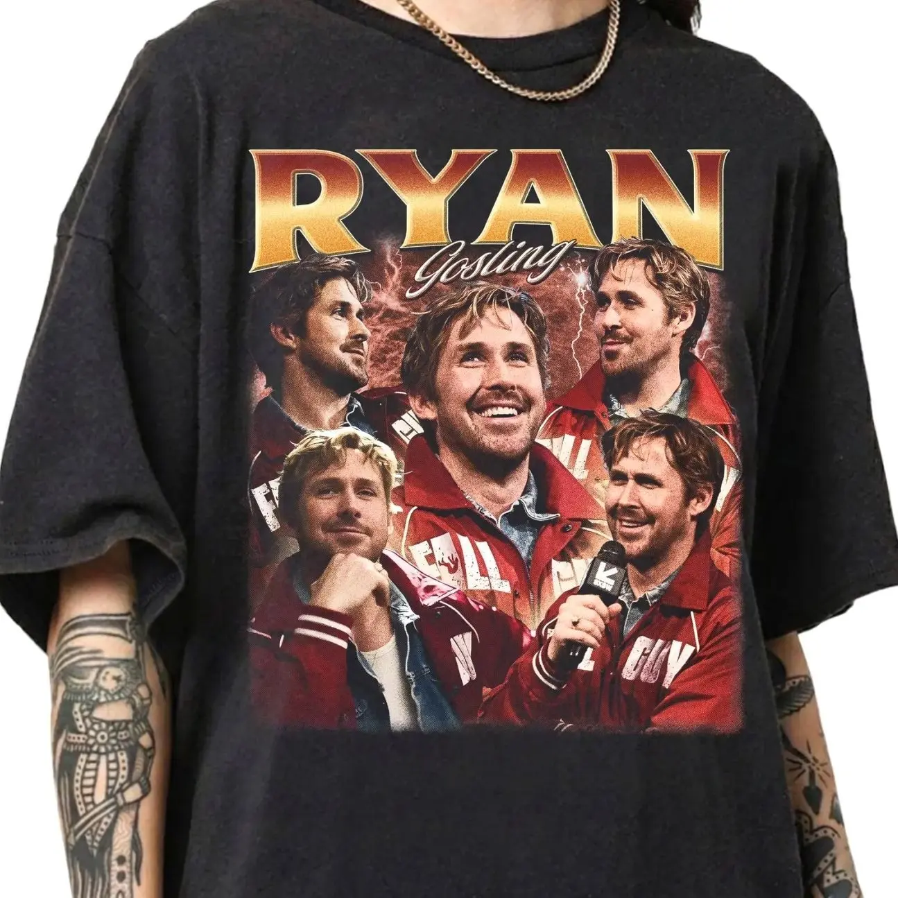 Vintage Comfort Colors Ryan Gosling Collage T-Shirt, Project Hail Mary Movie Fan Apparel