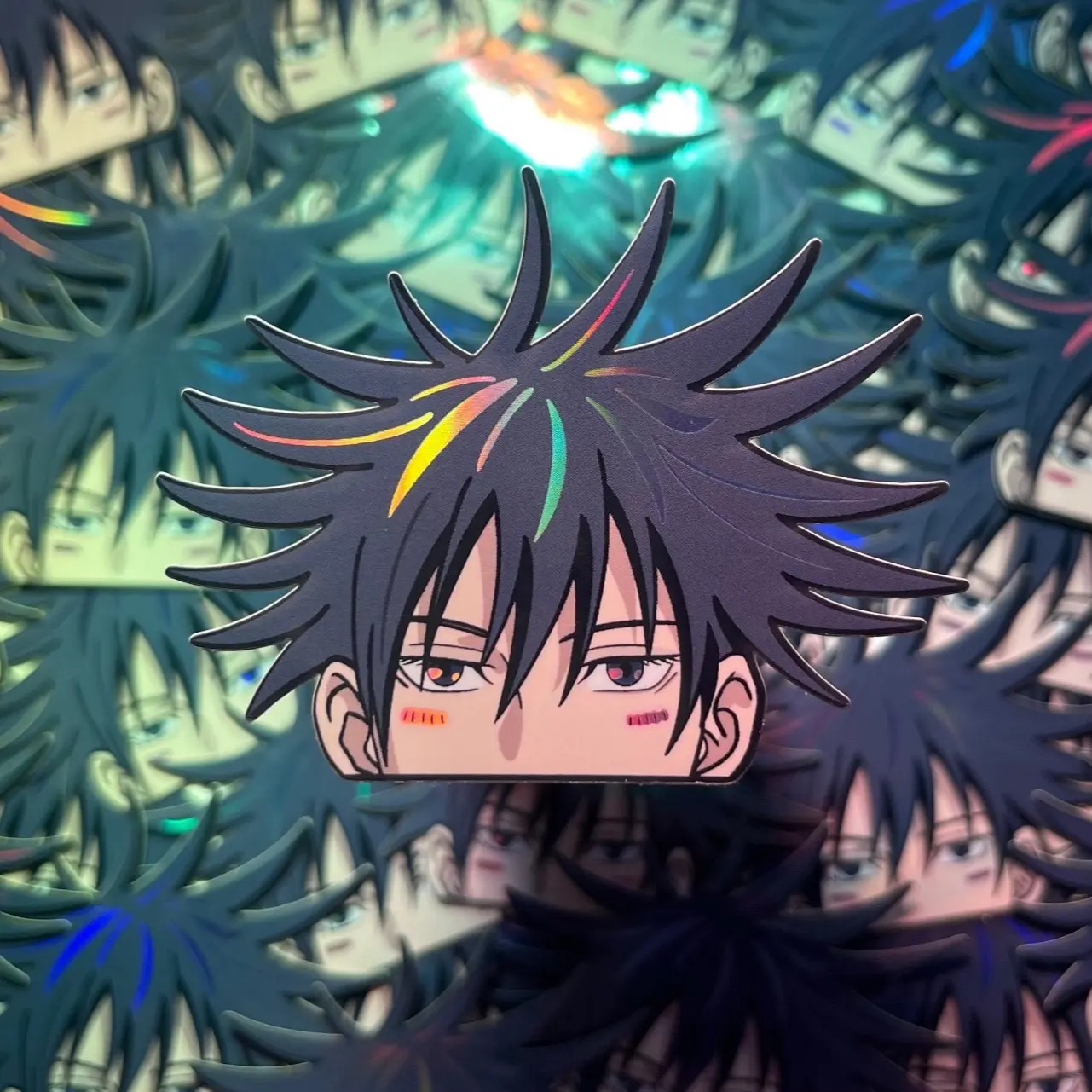 Custom Holographic Megumi Sticker