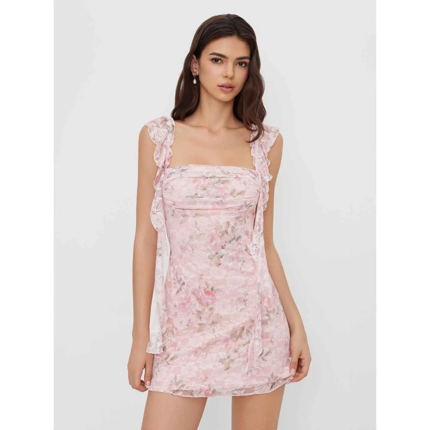 cider-curve-black-lace-sheer-ruffle-mini-dress - TikTok Shop cider-curve-black-lace-sheer-ruffle-mini-dress - TikTok Shop