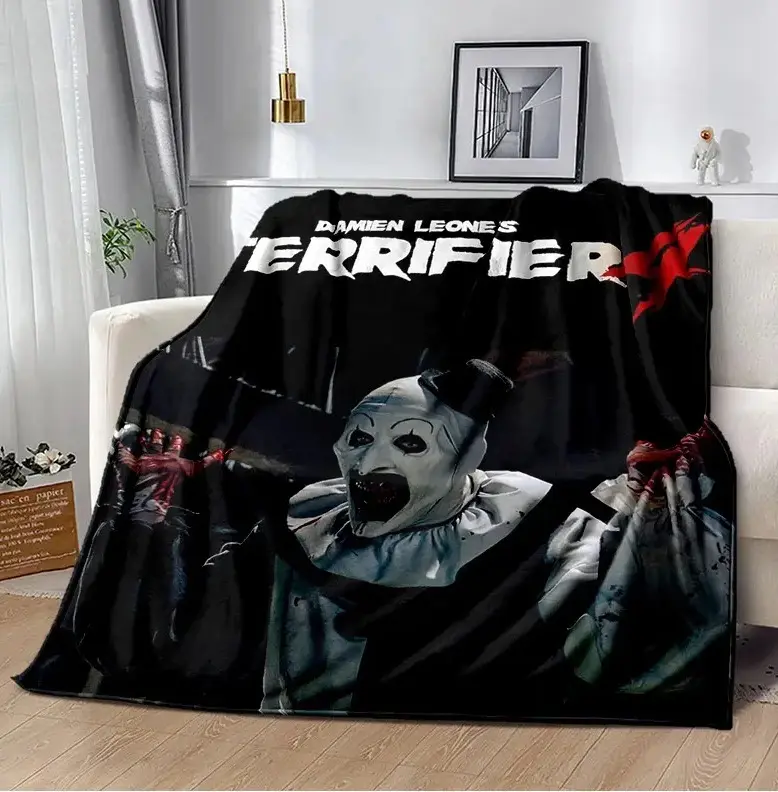 24 Style Terrifier 3 Horror Clown Movie Film Cartoon Soft Blankets,Throw Blanket Comfortable Blanket for Picnic Beds Sofa Home