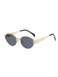 Small Metal Frame Oval Sunglasses For Women Fashion Luxury Shades UV400 Eyewear Men Vintage Sun Glasses