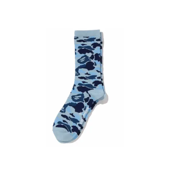 Bape Jacquard Socks 2026 ABC Blue Camo - M, L