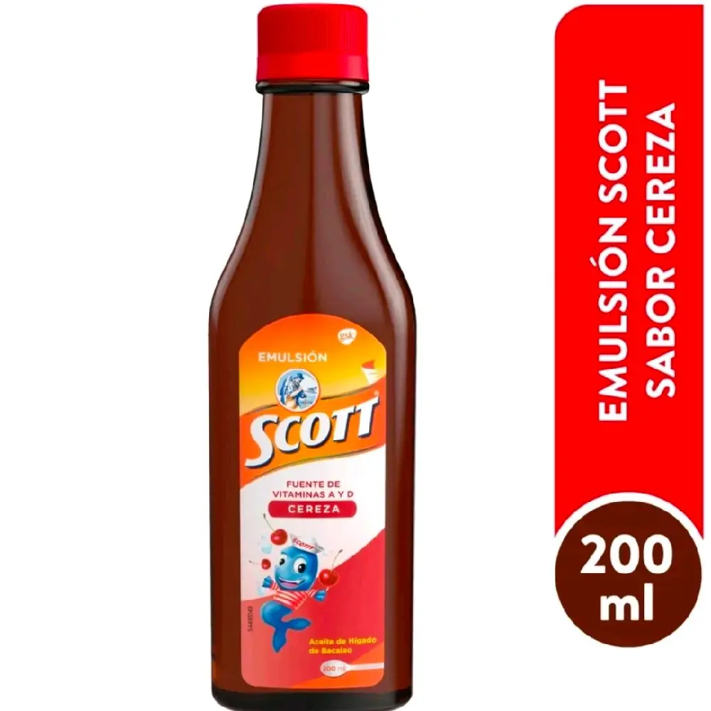 Vitamin Emulsion Scott Cereza whit Vitamin A & D more Omega3 from Guatemala 200ml