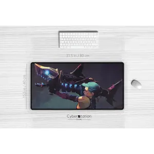 [Sale off up to 65%][Free Ship] ARCANE - Gaming Desk Mat | JINX + Fishbones | 31.5 x 15.5 in / 80 x 40 cm - xl mouse pad | gift idea - Riftbound
