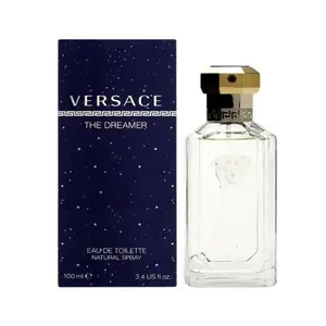 Versace The Dreamer EDT Spray for Men 3.4oz / 100ml – Elegant Amber & Lily Fragrance, Classic Modern Long-Lasting Scent