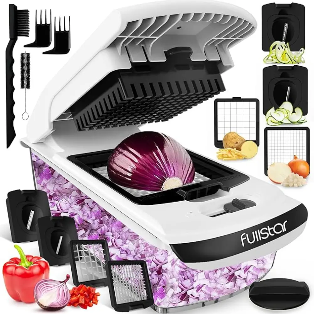 Fullstar Spiralizer Vegetable Slicer with 4 Blades - White