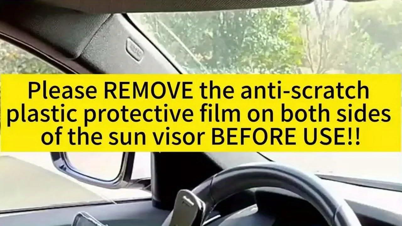 Universal Anti-Glare Polarized Car Sun Visor Extender with UV400 Protection 12.6 x 5 Lens Size Quick 5 Sec Install Safe Driving Windshield Shade