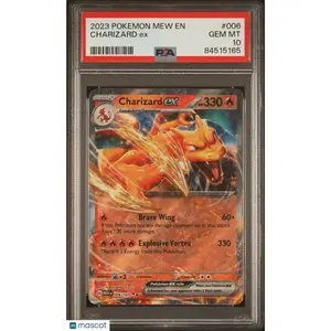 2023 —Charizard EX #006 Pokemon 151—Double Rare Holo PSA 10
