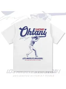 Shohei Ohtani T-shirt Baseball Star Summer New Men's Top Fashion Hip Hop Y2K Street Harajuku Style High Street T-shirt Breathable Top unisex round neck casual T-shirt