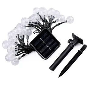 Solar LED Fairy String Light, 50/100 Transparent Crystal Balls, 8 Lighting Modes, Motion Sensor, Home Decor, Party, Christmas, Wedding, Garden