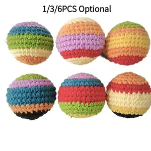 Knitted Kick Balls,Kindergarten Sandbags Soft Bean Bags Knitted Boys and Girls Balls Crochet Kickball Sack Boys and Girls Soft Kickball for Indoor Outdoor Play