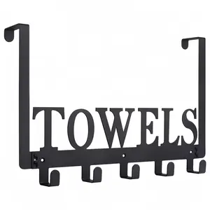 Over the Door Hooks, Door Mount Towel Holder, Towel Rack for Bathroom, Bedroom, Kitchen