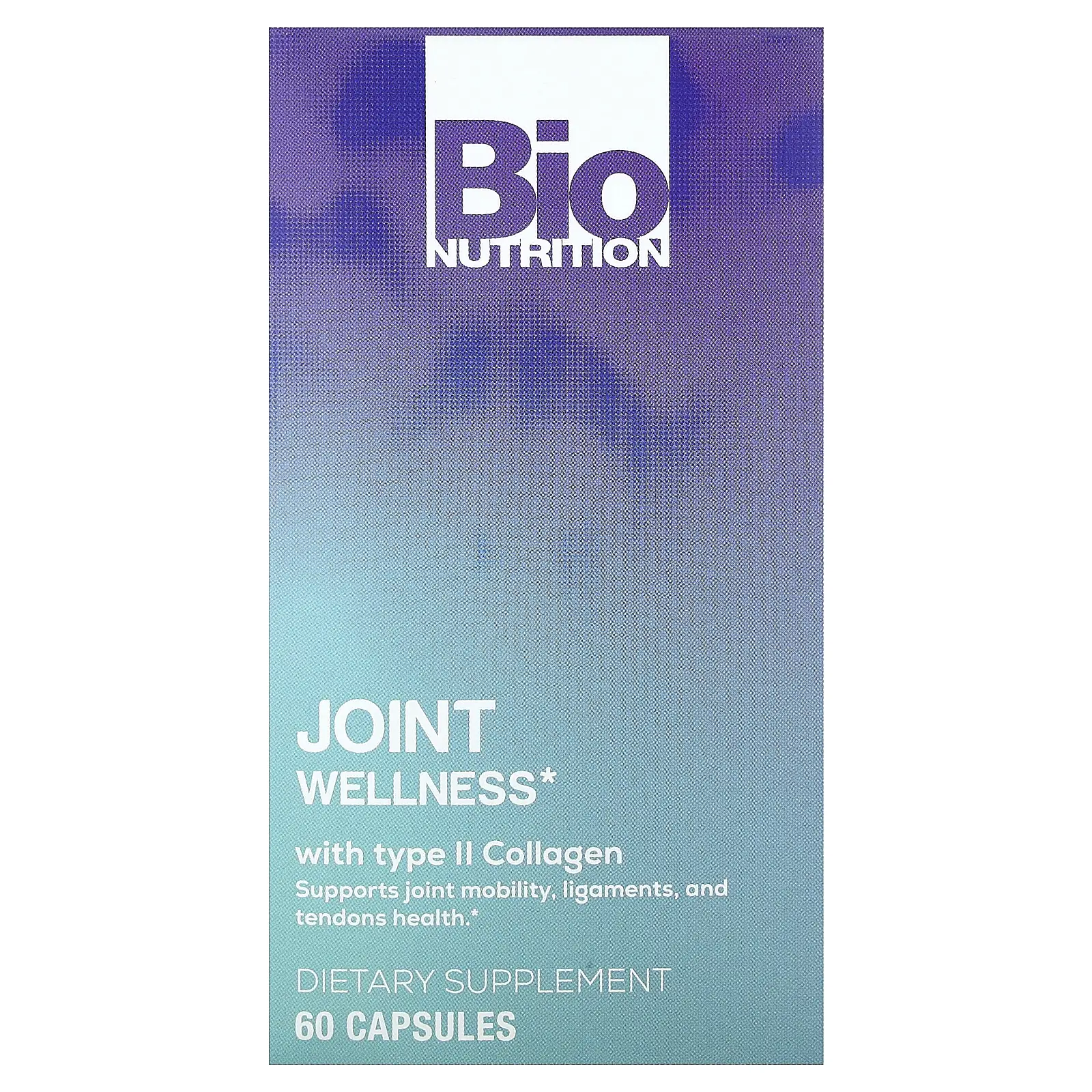 Bio Nutrition Joint Wellness with Type II Collagen, 60 Capsules ...