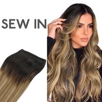 #2/6/18 Dark Chestnut Brown Dirty Blonde Highlight