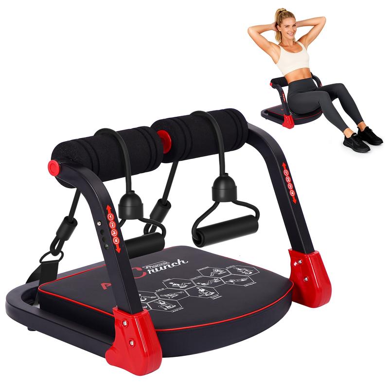 HOPHORSE Sit-Up Exercise Equipment, Ab Crunch Machine Roll-up Machine,Portable Ab Crunch Exercise Machine, sit up machine Abdominal Workout Machine for Home Gym, Core Ab Exercise System Trainer, Core max，TikTokShopBlackFriday