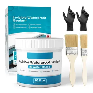Invisible  Sealant, Water- Based, Clear  Coating, Transparent Glue Anti-Leakage Agent for roof & Walls, Indoor and Outdoor Liquid  Adhesive (16 floz)