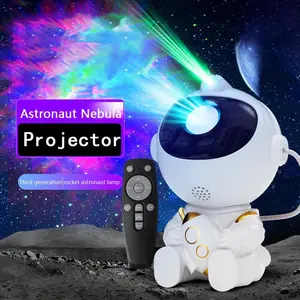 Astronaut Galaxy Projector Night Light, Colorful LED Starry Sky Nebula Lamp. Aesthetic Room Decor & Ambiance Lighting Gift for Kids and Adults.
