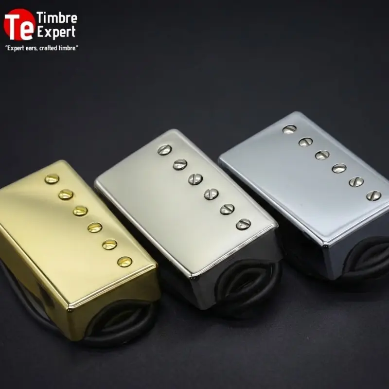 TimbreExpert TE-VH2 "Velvet" Alnico 5 Nickel Silver Cover Humbucker Pickup