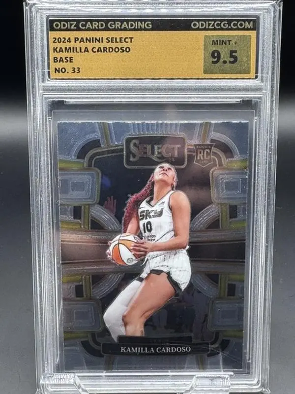 2024 Panini Select Basketball Card WNBA Kamilla Cardoso #33 Graded Mint 9.5