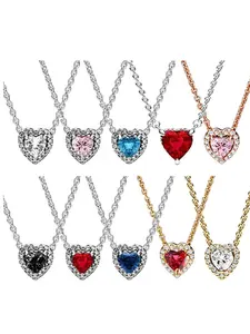 925 Sterling Silver Necklace, Minimalist Elevated Heart Design, Elegant Women's Jewelry, Perfect Gift for Her, High-Quality Craftsmanship