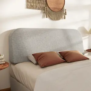 Headboard Only-No Assembly,Upholstered Headboard,Queen/Full/King/Twin Size Chenille Fabric Modern Style Headboard，Height Adjustable and Ergonomic HeadBoard