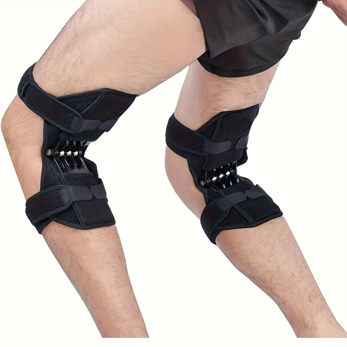 1 Pair Knee Protections Boosters Spring Powering Knee Stabilizers Pad Powering Lift Knee Brace Assistive Device for Men and Women