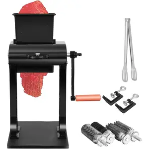 Meat Tenderizer Tool Manual Machine beef Jerky Slicer, 2-in-1 meat tenderizer machine Heavy Duty Cuber, 2 Set of Stainless Steel , Aluminum Construction for Beef, Chicken