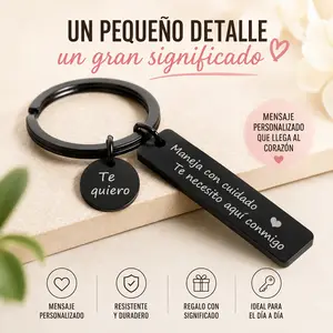 Father's Day Gift for Dad | Spanish Drive Safe Keychain Gift for Dad | Te Quiero Keychain