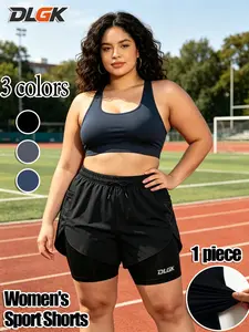 Women's Elastic Waist Drawstring Sporty Capri Pants, Loose-Fitting Comfortable Casual Shorts, Athleisure Casual Shorts, Ideal for Gym and Daily Wear