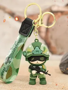 Cool Camouflage Multi Purpose Keychain Toy Figure, Couple Bag Charm, Military Gift, Car Decoration, Valentine's Day, Teacher's Day, Thanksgiving, Birthday