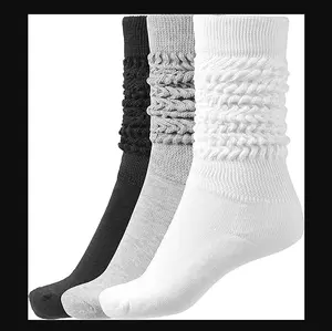 BomKinta Slouch Socks Women Thigh High Boot Socks Soft Scrunch Socks Size 5-11