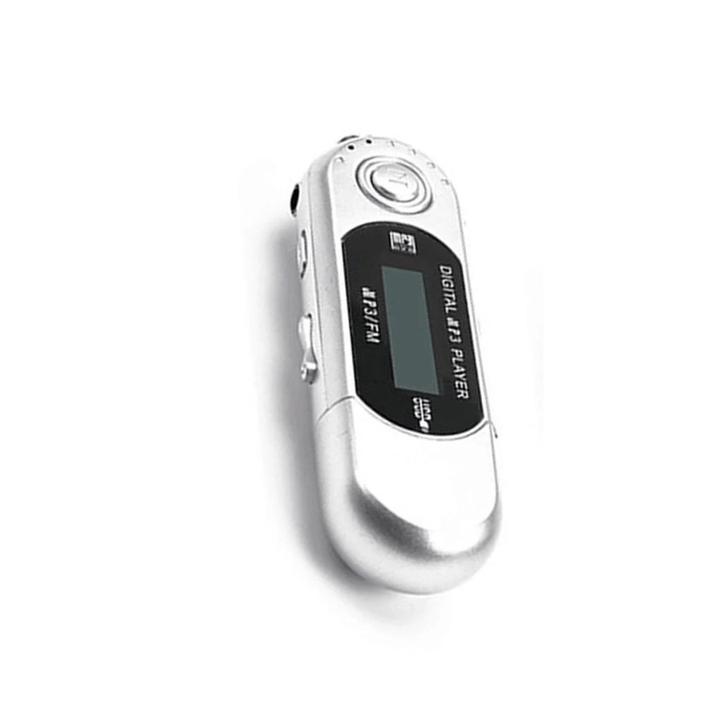 Mini MP3 Player USB 2.0 Small Flash Drive Lossless Sound Multilanguage LCD Music Player with 3.5mm Audio Jack Automatic Shutdown