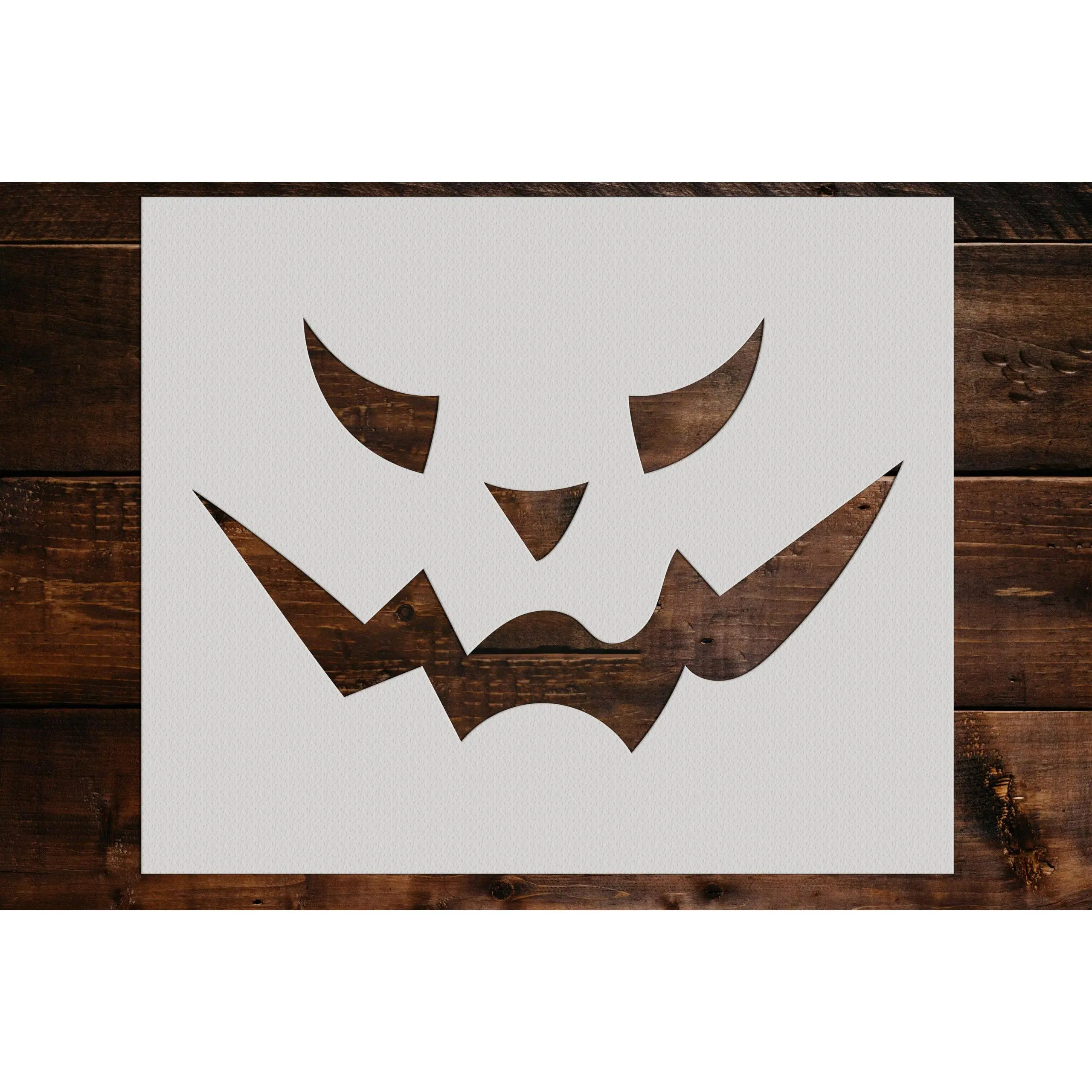 Pumpkin Face Stencil - Art and Wall Stencil