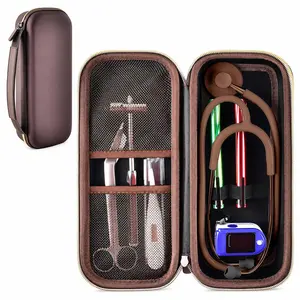 Stethoscope Case for 3M Littmann Classic III Monitoring/Lightweight II S.E/Cardiology IV Diagnostic/for MDF Acoustica Stethoscopes, Holder for Nurse Doctor Essentials & Medical Accessories, Brown
