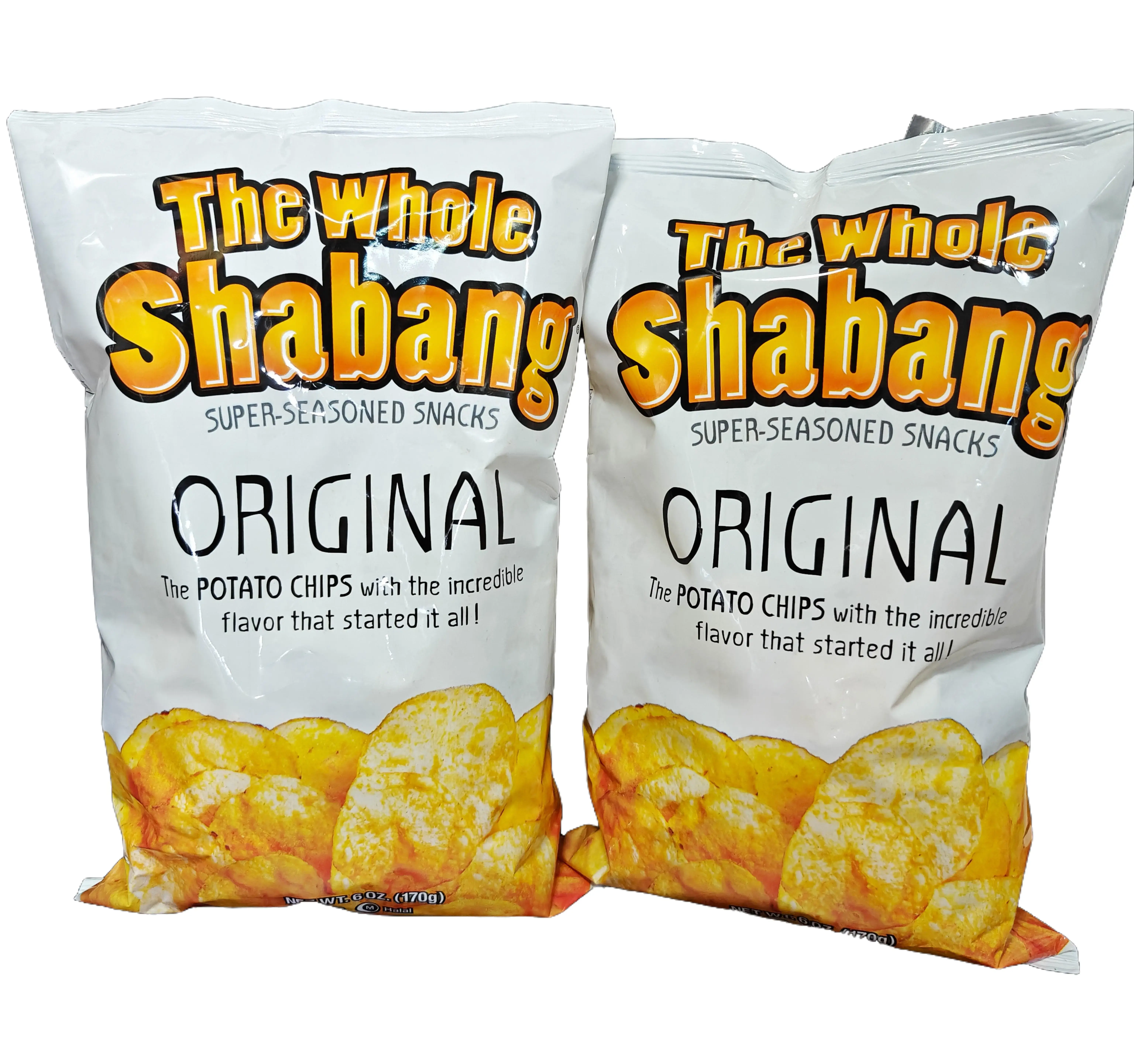 The Whole Shabang Original Potato Chips – 2 Pack (6 oz Each) | Super-Seasoned Classic Flavor Chips party size chips Snack Crunchy