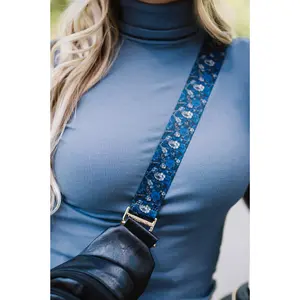 Midnight Floral Adjustable Bag Strap